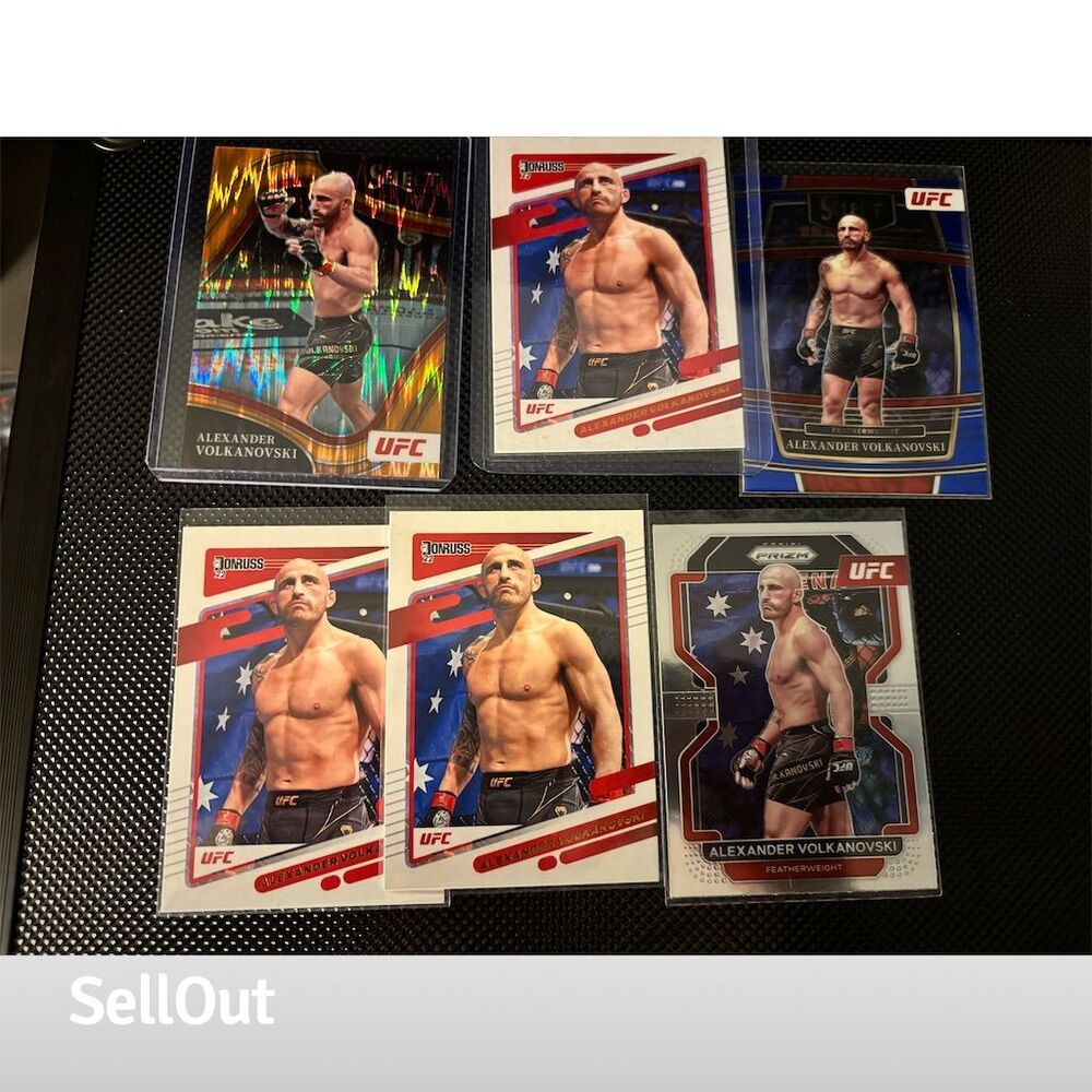 Alexander Volkanovski 6 Card Lot UFC Trading Cards Mixed Martial Arts